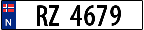 Trailer License Plate